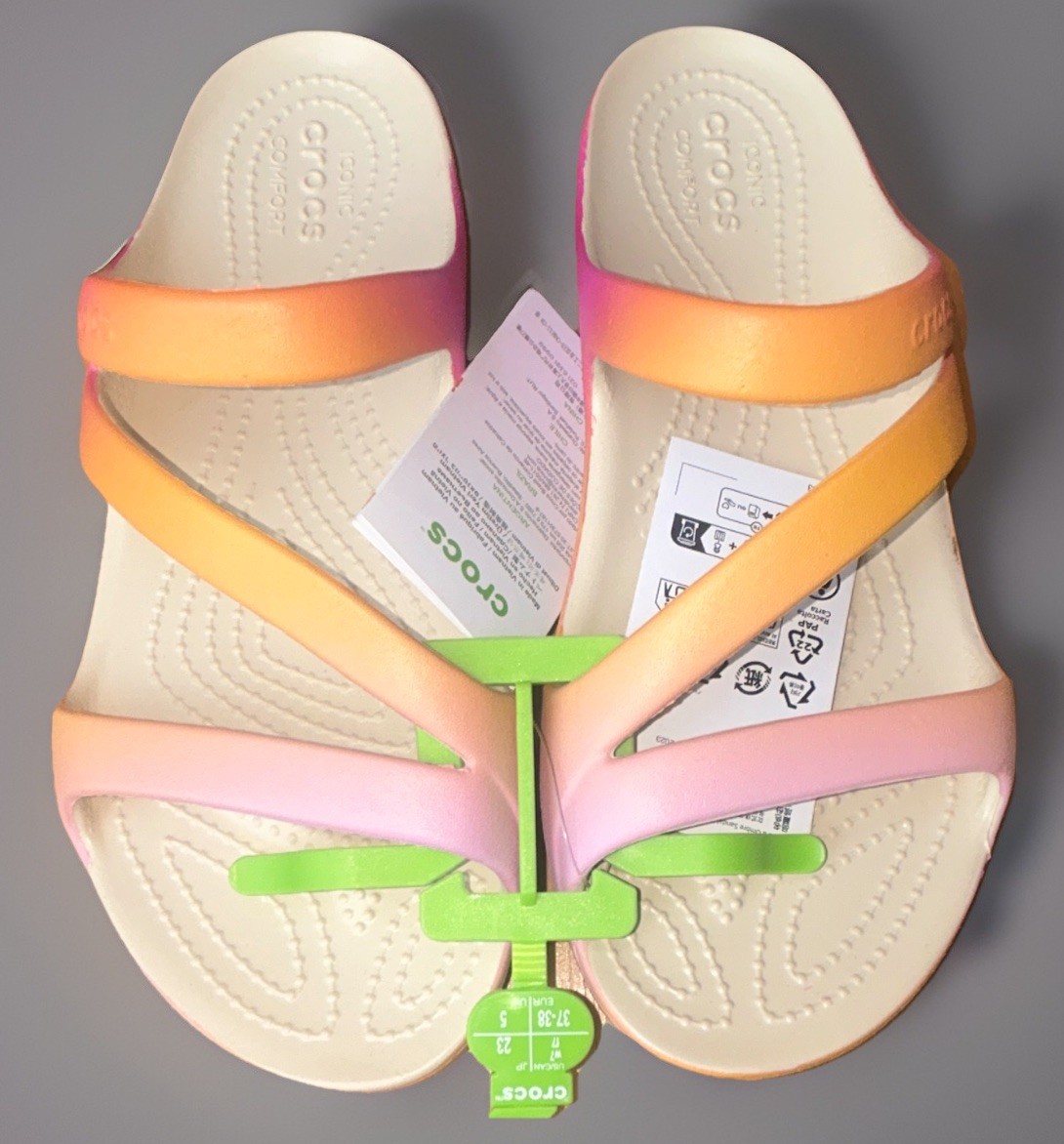 Crocs Women’s Kadee II Sandal Multicolor Ombre US 7