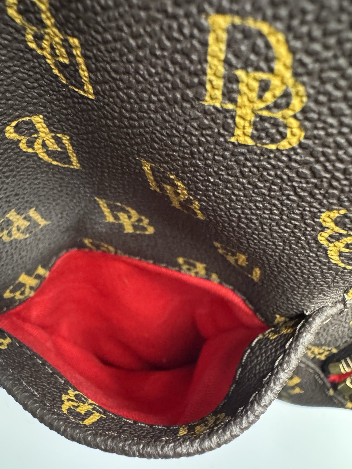 Dooney & Bourke Greta Signature Murphy Backpack Tassel Draw String Monogrammed