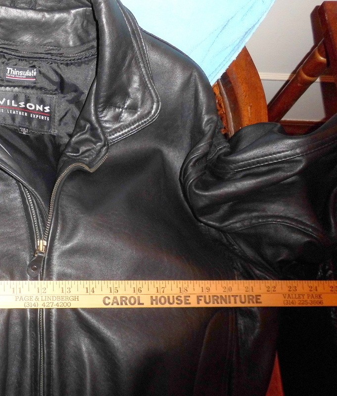 Wilson’s Leather Jacket Mens M Black Thinsulate Lined Zip Pristine Used/Nev Worn