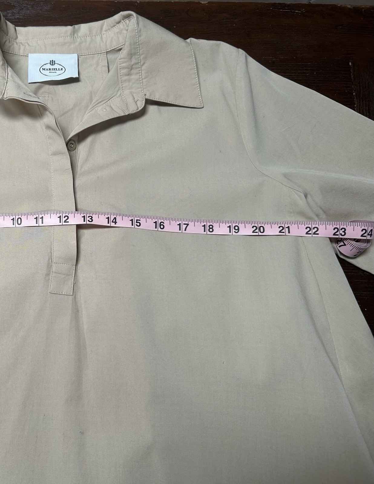 Marielle Almelo Dress Laetitia Beige , One Size, 100% Egypt Cotton