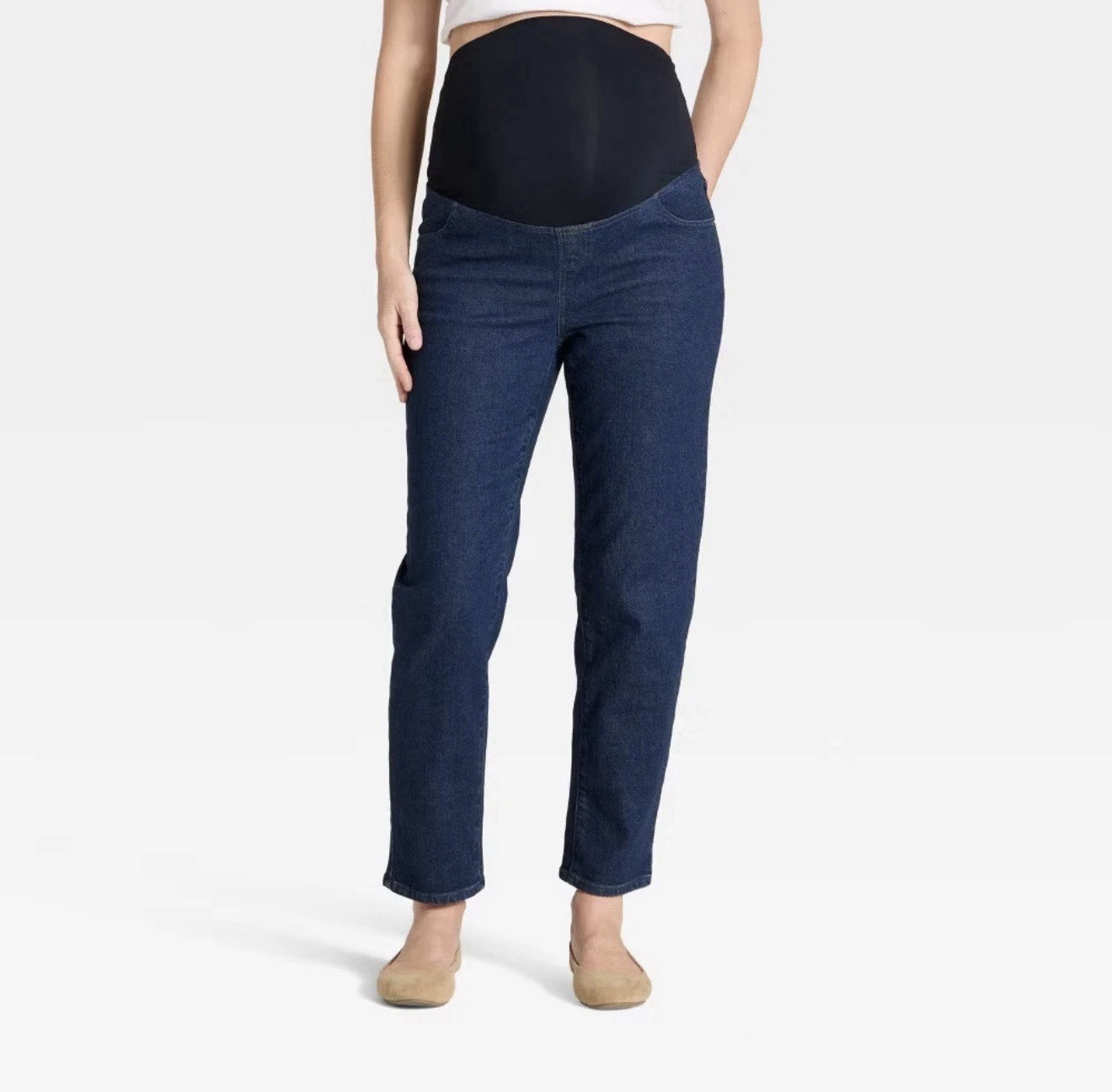 Over The Belly 80’s Slim Maternity Jeans – Isabel Maternity by Ingrid Size 6