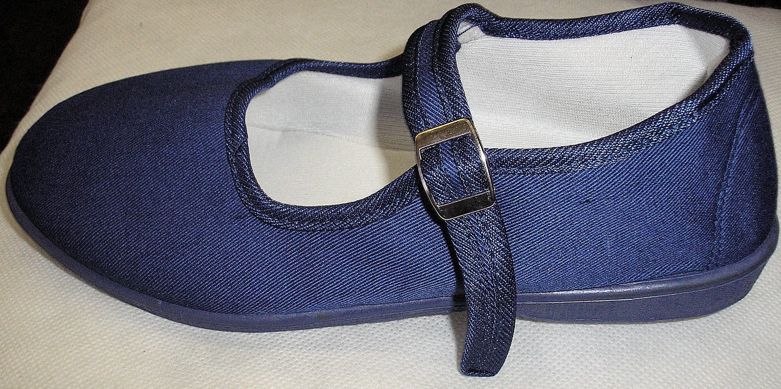 Adini -Mary Jane Ballet Cotton Canvas Yoga Shoes-Made In China-Blue