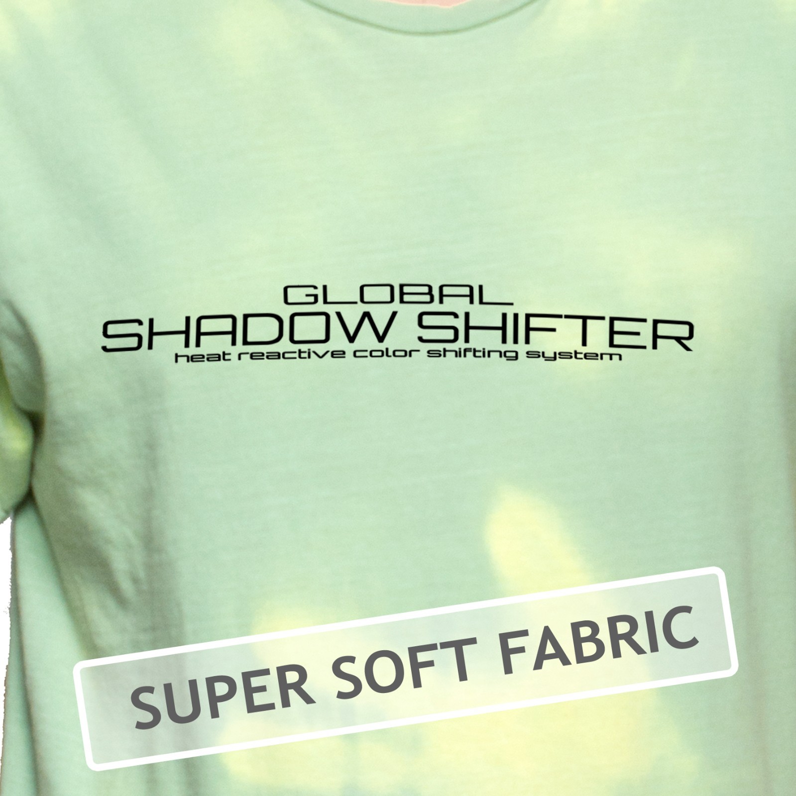 Shadow Shifter Color Changing Adult GREEN TO YELLOW T-Shirts like 90s Hypercolor