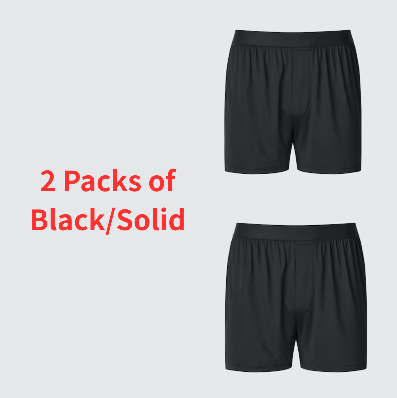 UNIQLO AIRism Trunks Super Comfy 2-Pack Front-fly Value Vol. Disc. S~4XL Japan