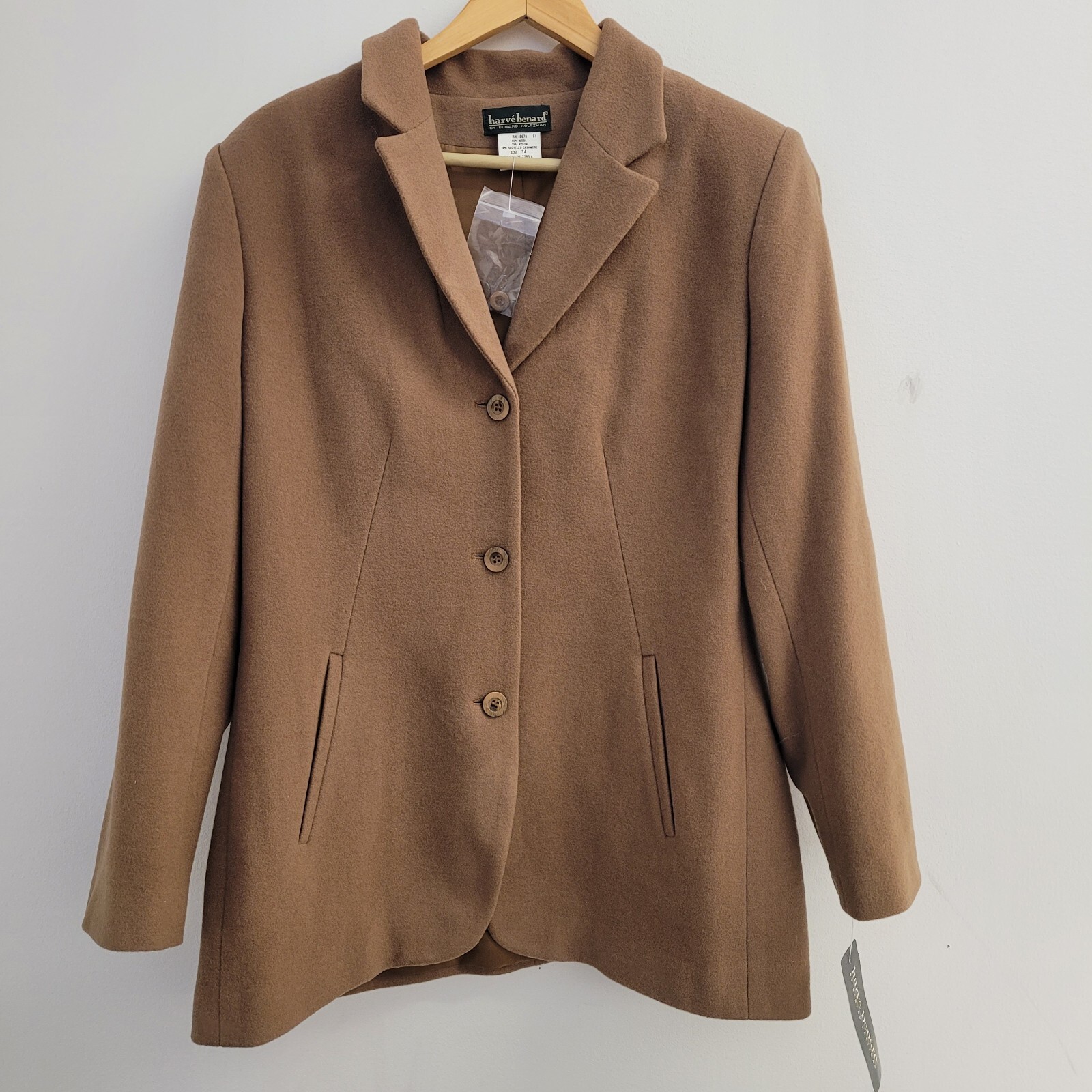 Harve Benard By Benard Holtzman Womens Button Blazer Jacket Linen NWT SIZE 14