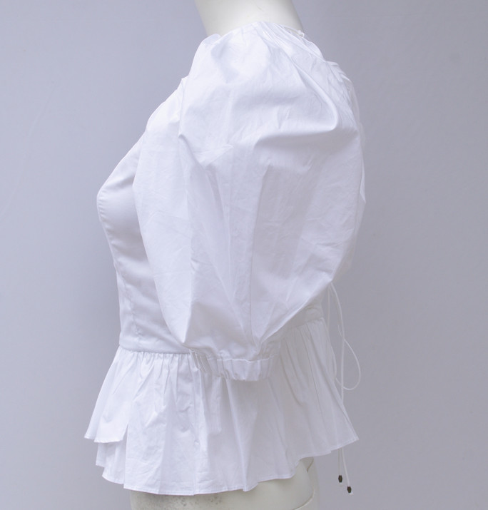 ULLA JOHNSON Women’s Carlotta Blouse In White Blanc