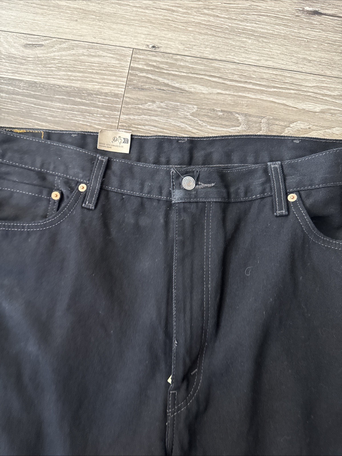 LEVIS 550 Relaxed Fit Jean Loose Through the Thigh At Waist Big Tall Black 44X32