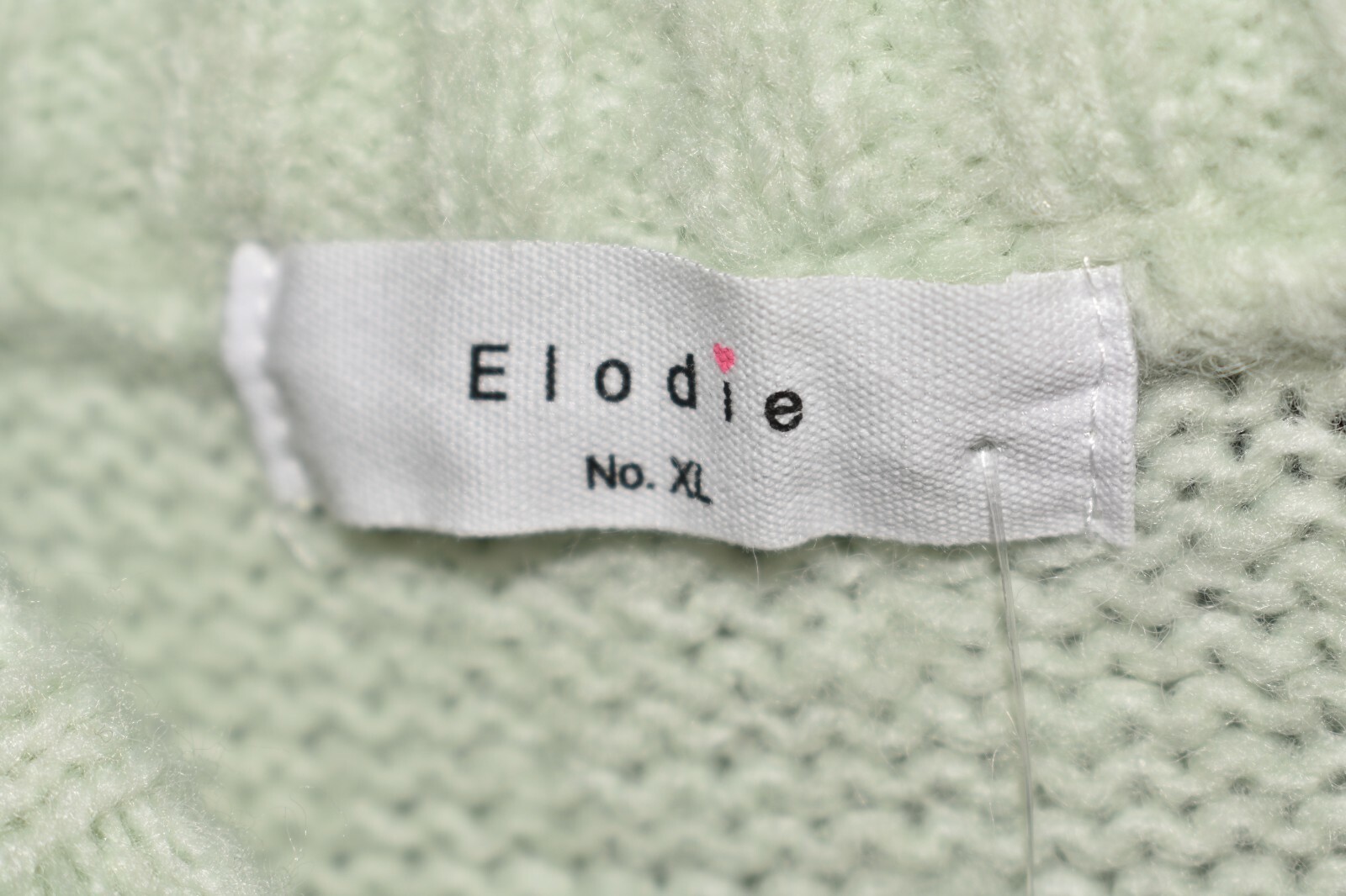 ELODIE NEW $25 Long Sleeve Pullover Sweater in Sage Green XL