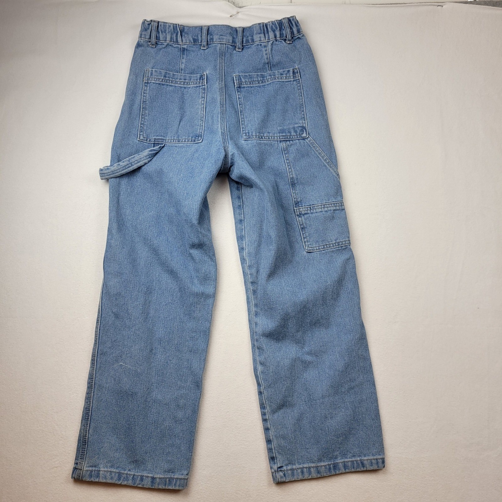 Forever 21 Cargo Jeans Denim Elastic Waist High Rise Women XS 27 X 27