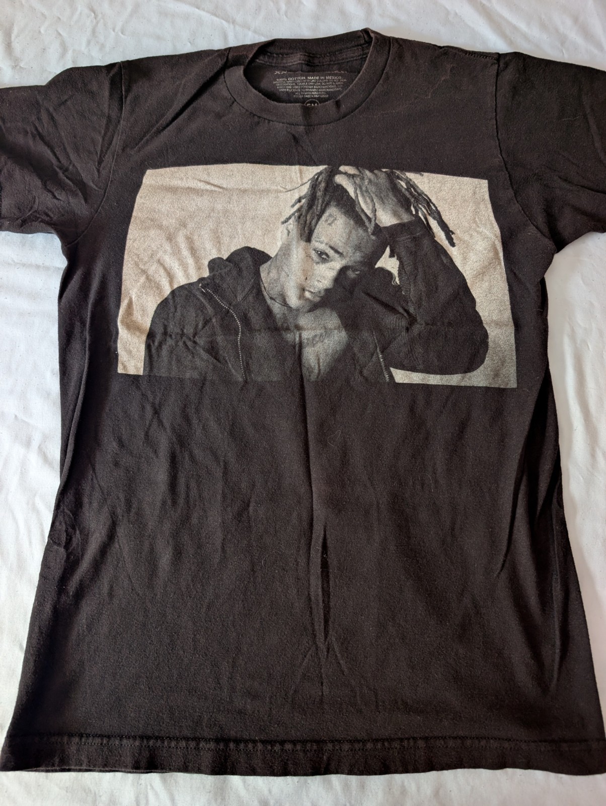 XXXTENTACION Official Brand Men’s Two-sided Black T-shirt Size SM With Quote