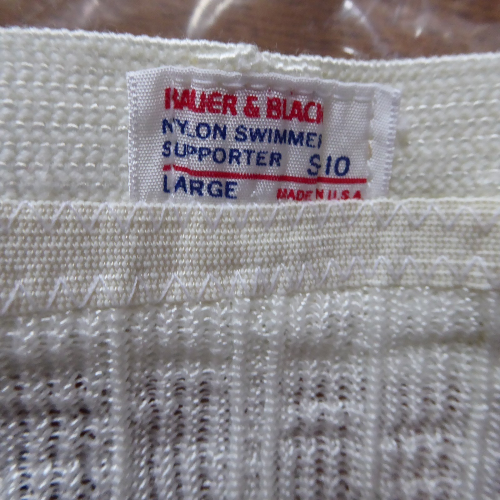 Vtg. Bauer & Black men’s swimmer athletic supporter, S-10, nylon, L, USA, NIB