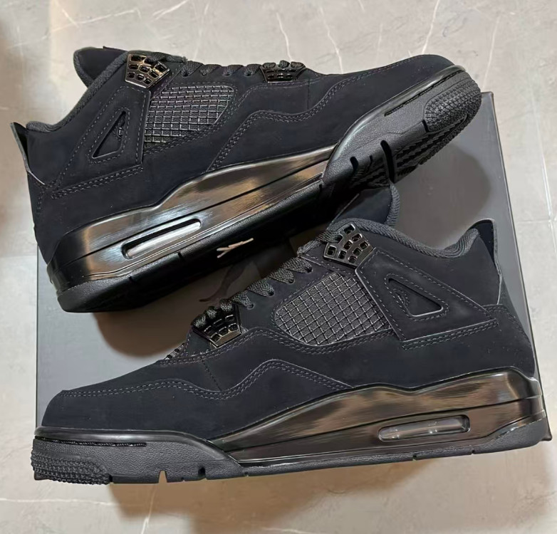 Jordan 4 Retro “Black Cat” Men’s Basketball Shoes Mid Top Us Size 7-12