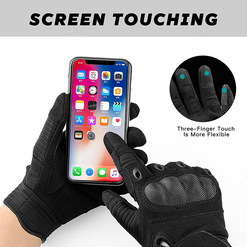 Tactical Gloves Touchscreen Police Combat Motorcycle Driving Training Work Gear