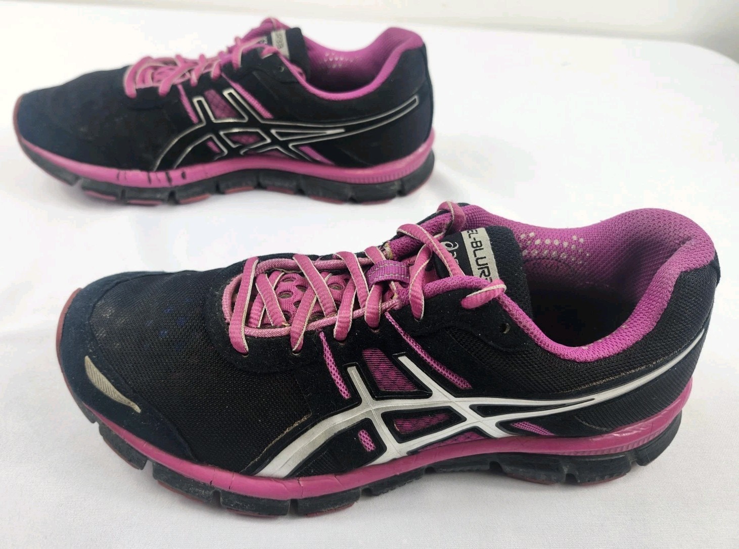 ASICS Gel-Blur33 Women’s Size 8 Black Magenta Running Shoes
