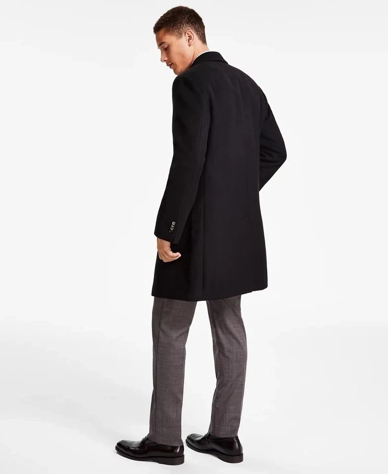 Kenneth Cole Reaction Men’s Overcoat Polyester Blend