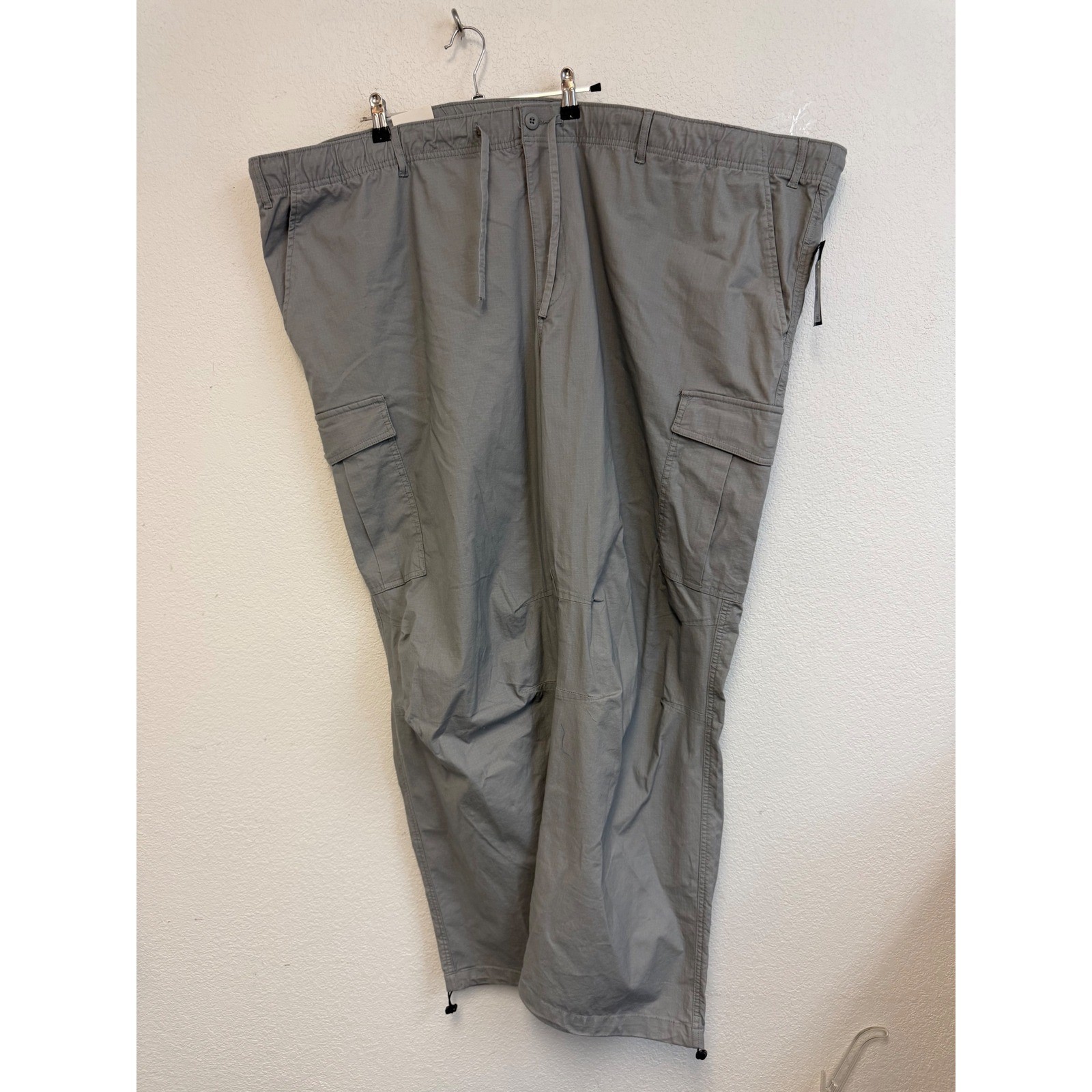 5XL Tall Gray Cargo Jogger Pants Cotton Blend Ripstop NWT