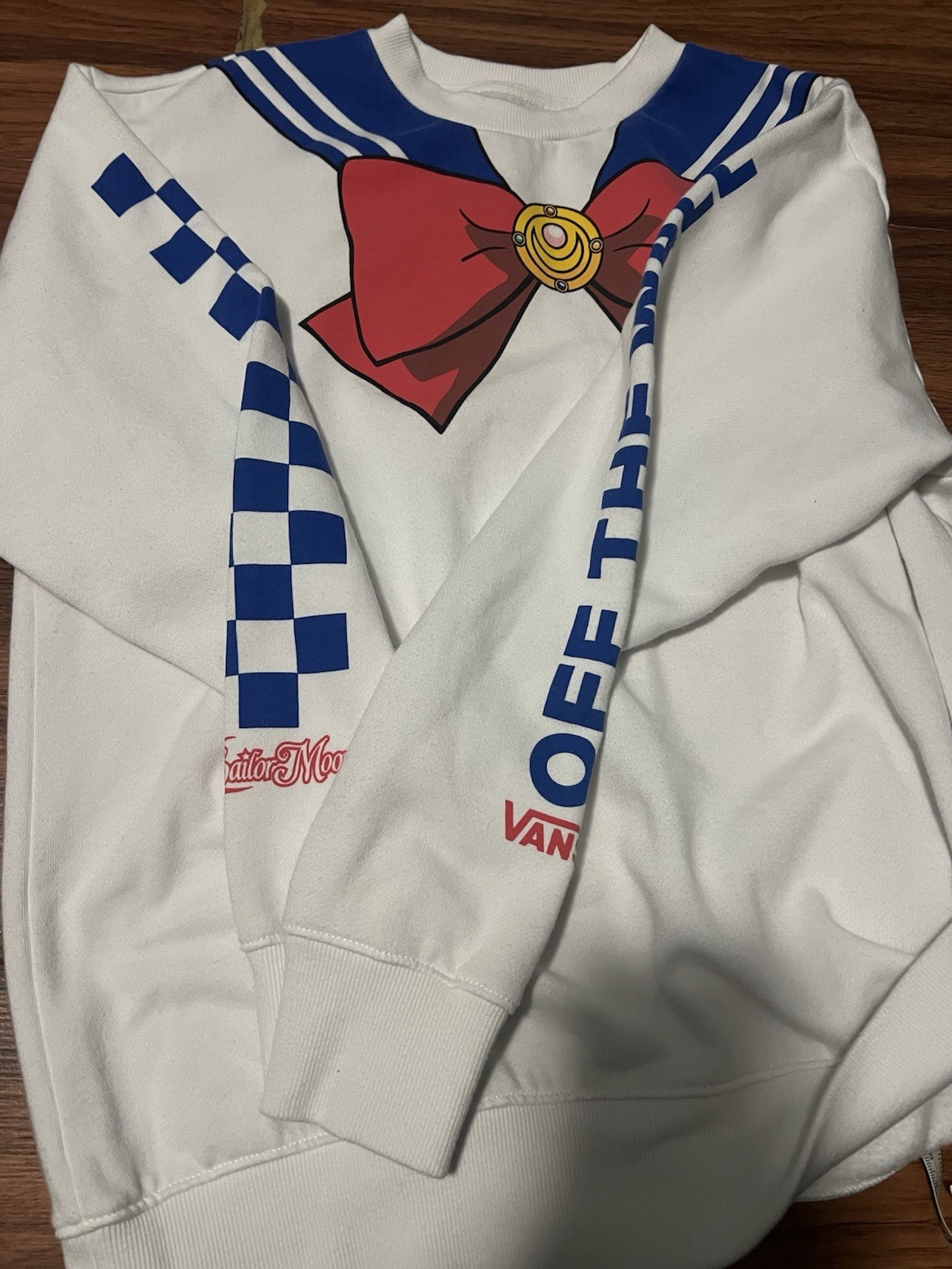 VANS X PRETTY GUARDIAN SAILOR MOON COLLAB BFF CREW FLEECE SWEATER Womens XS