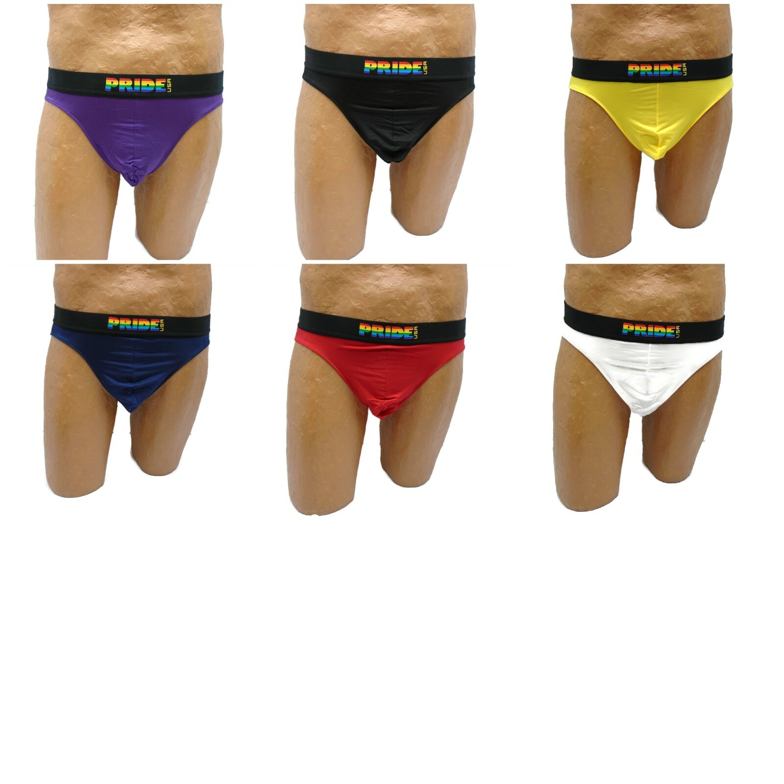 Men’s Pride USA Bikini Brief PRU-049 Assorted Colors and Sizes 3019IM
