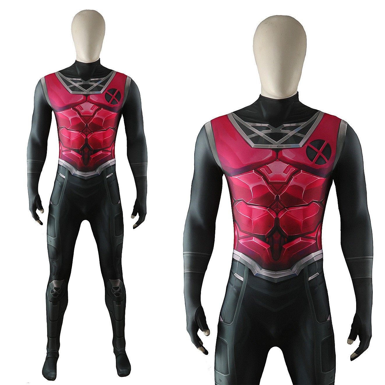 The Gambit Jumpsuit Remy Etienne LeBeau Cosplay Costume Superhero Suit Halloween