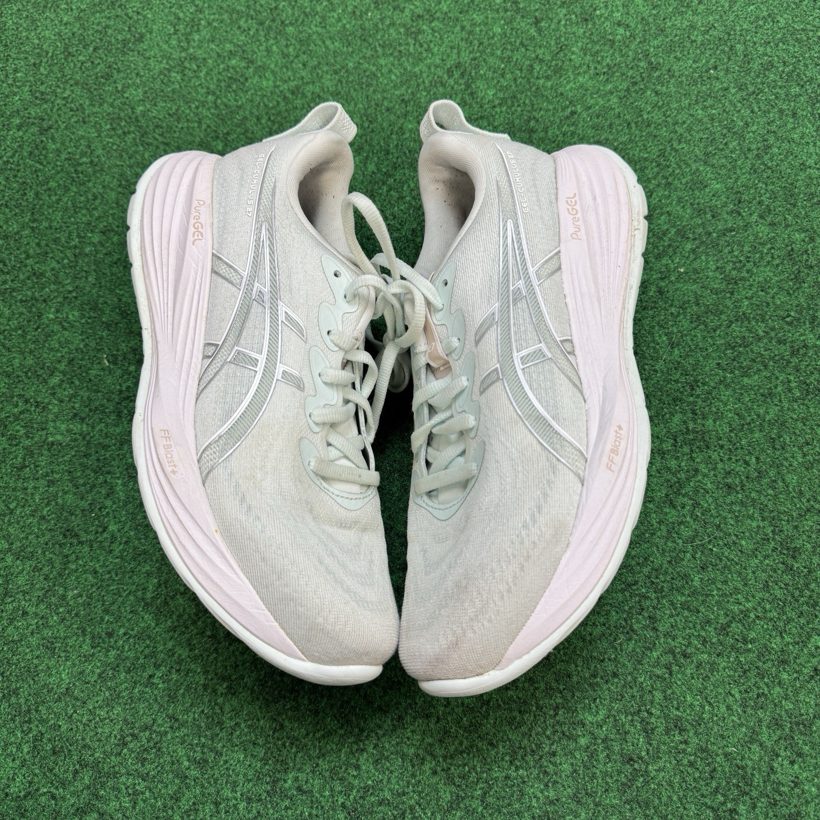 Asics Gel-Cumulus 27 Womens Size 9 Medium B Pure Aqua White Sneakers 1012B772