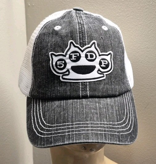 Five Finger Death Punch Hat Low Profile Unstructured Washed Trucker Style Hat