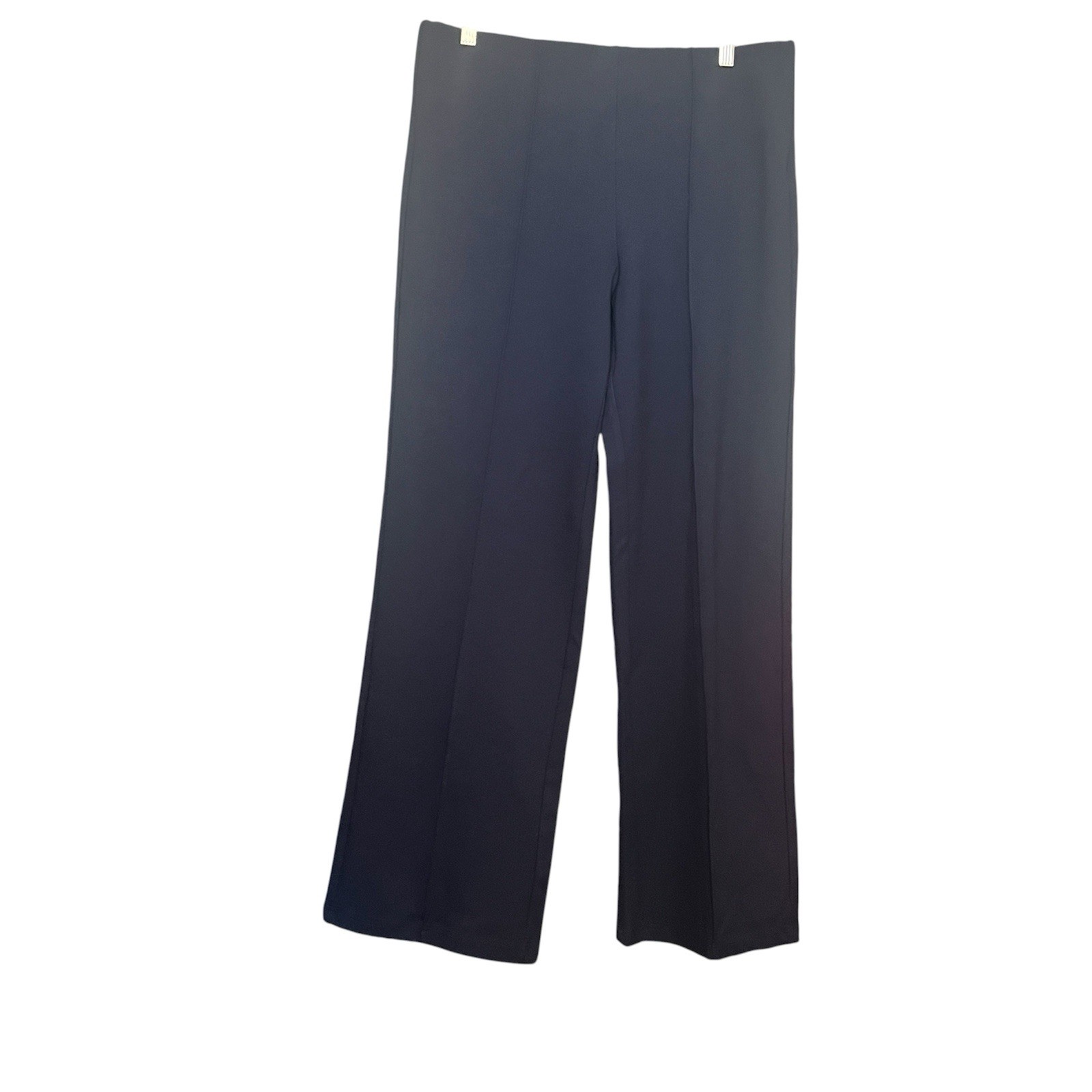 NWT OGLmove Straight Leg Creased Pants SZ L Navy Workwear Athleisure Stretch