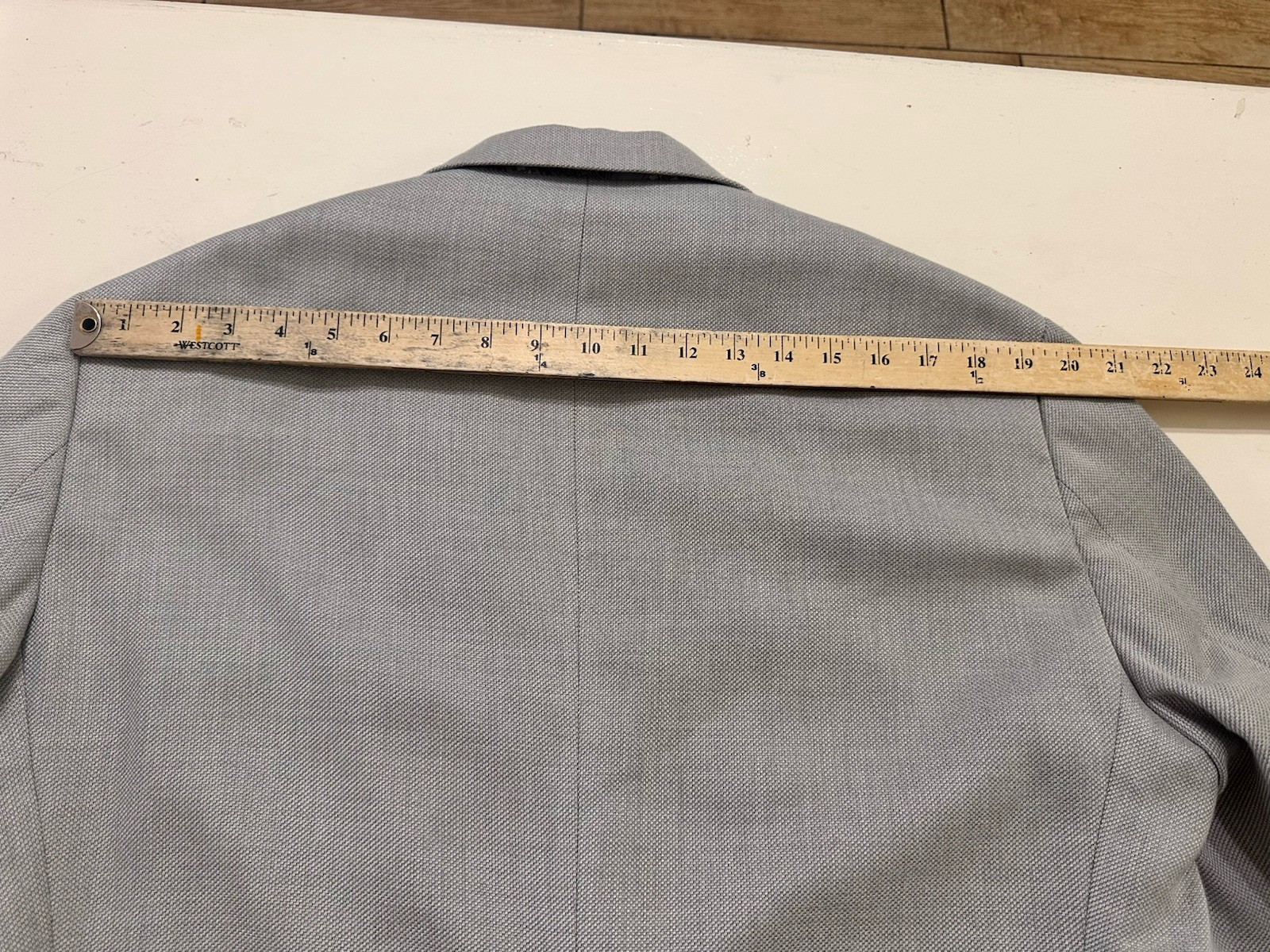 Men’s Tallia Polyester Blend Two Button Light Gray Sport Coat Size XL
