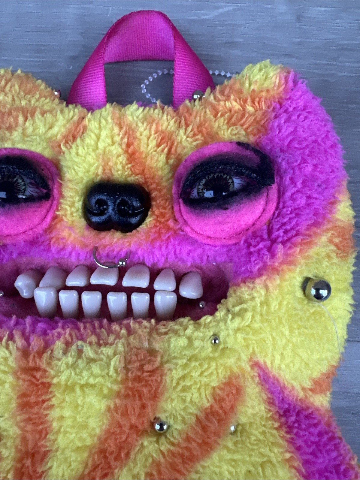 Mini Fuggler Backpack Homemade Adjustable Straps Piercings – Please Read