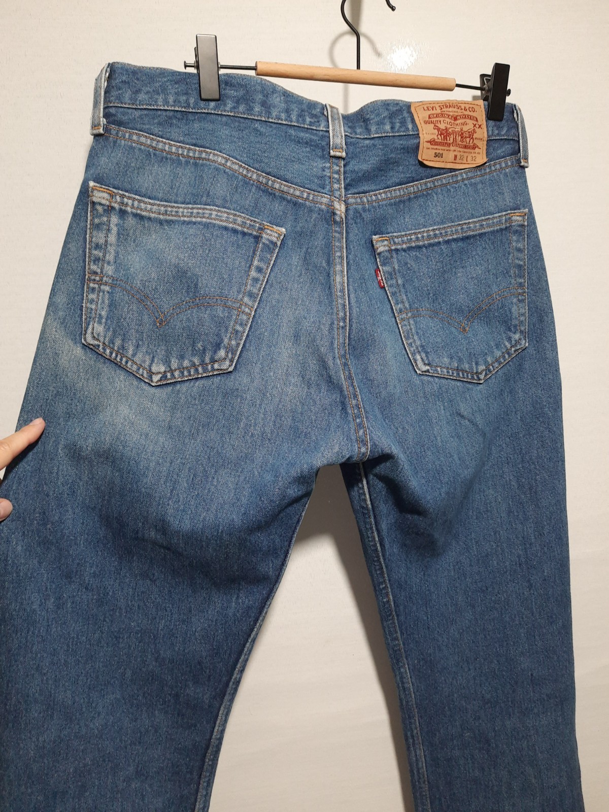 Levi`s 501 Vintage jeans made in USA 1996 W 32 L32 100% cotton
