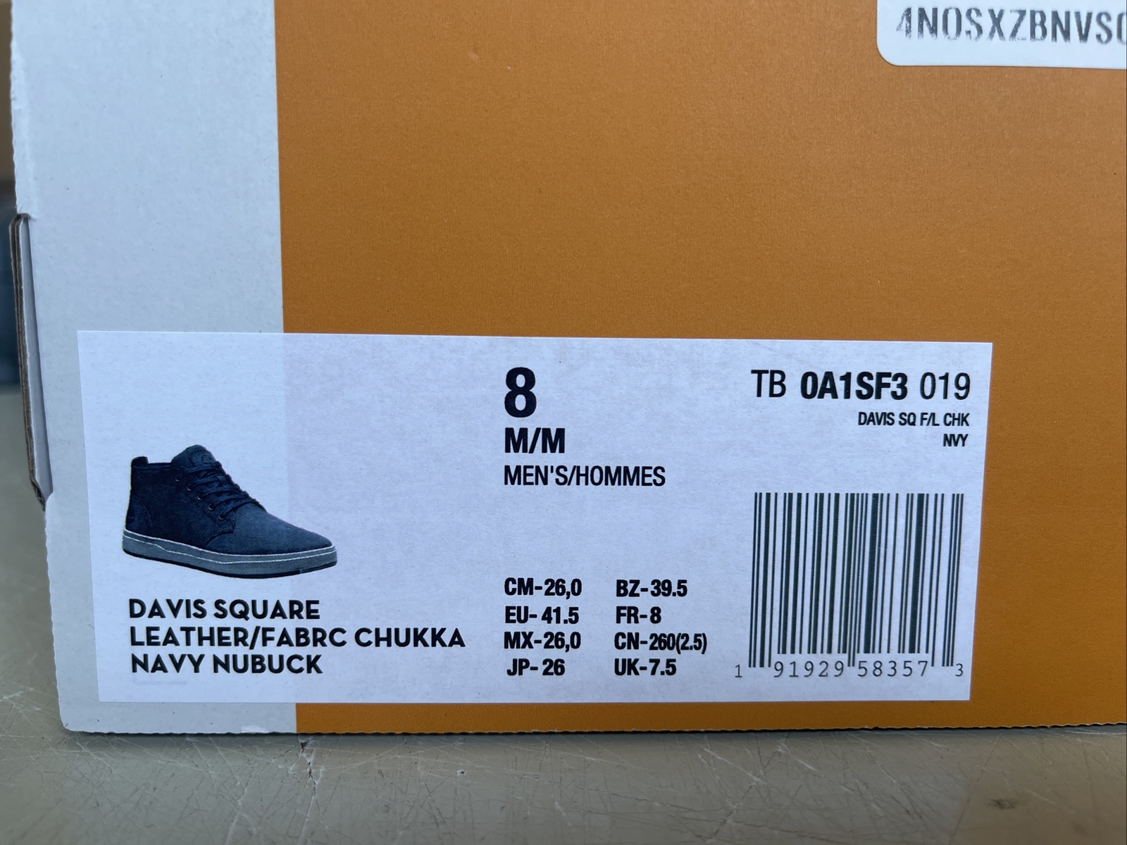 PICK SIZE/COLOR – Timberland Mens Davis Square Leather Fabric Chukka