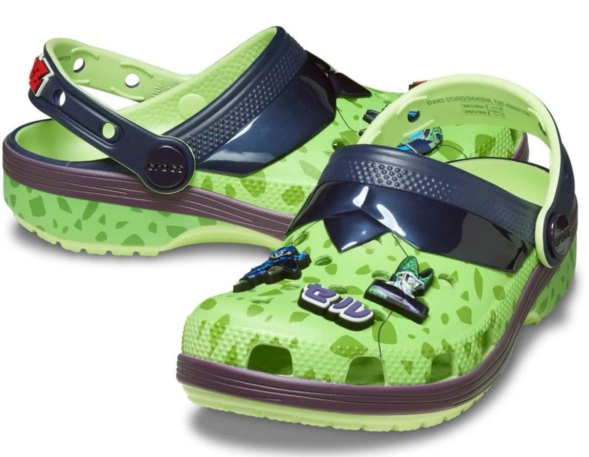 Crocs Classic Clogs Dragon Ball Z Cell Green Purple GS Size M10/W12 New With Box