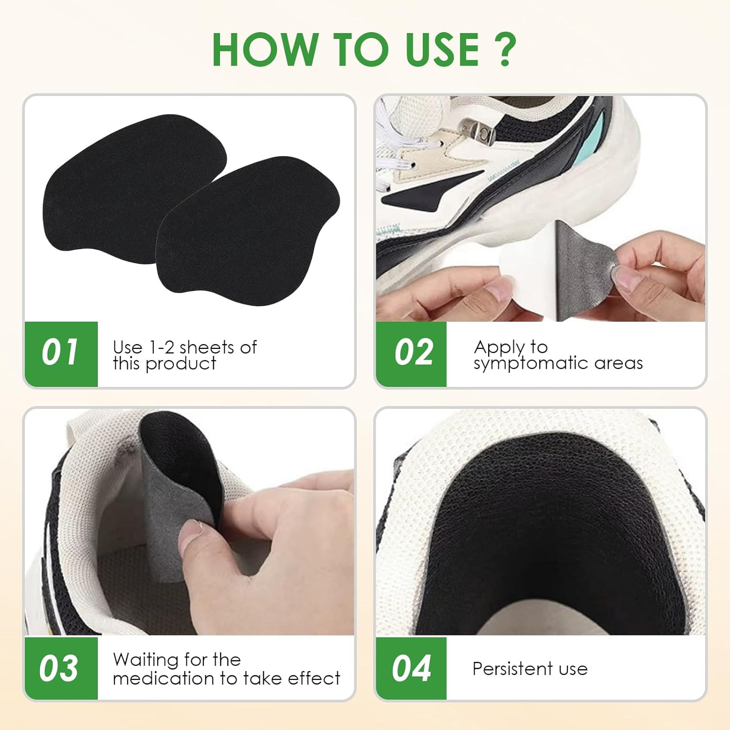 12 Pcs Shoe Heel Repair Patches, Self-Adhesive inside Shoe Hole Patch Kit for Sn