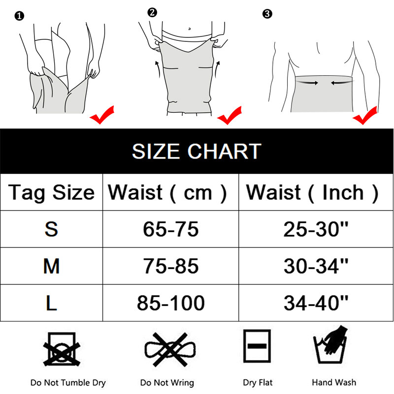 Men’s Compression Elastic Waist Trainer Clincher Girdle Weight Loss Body Shaper