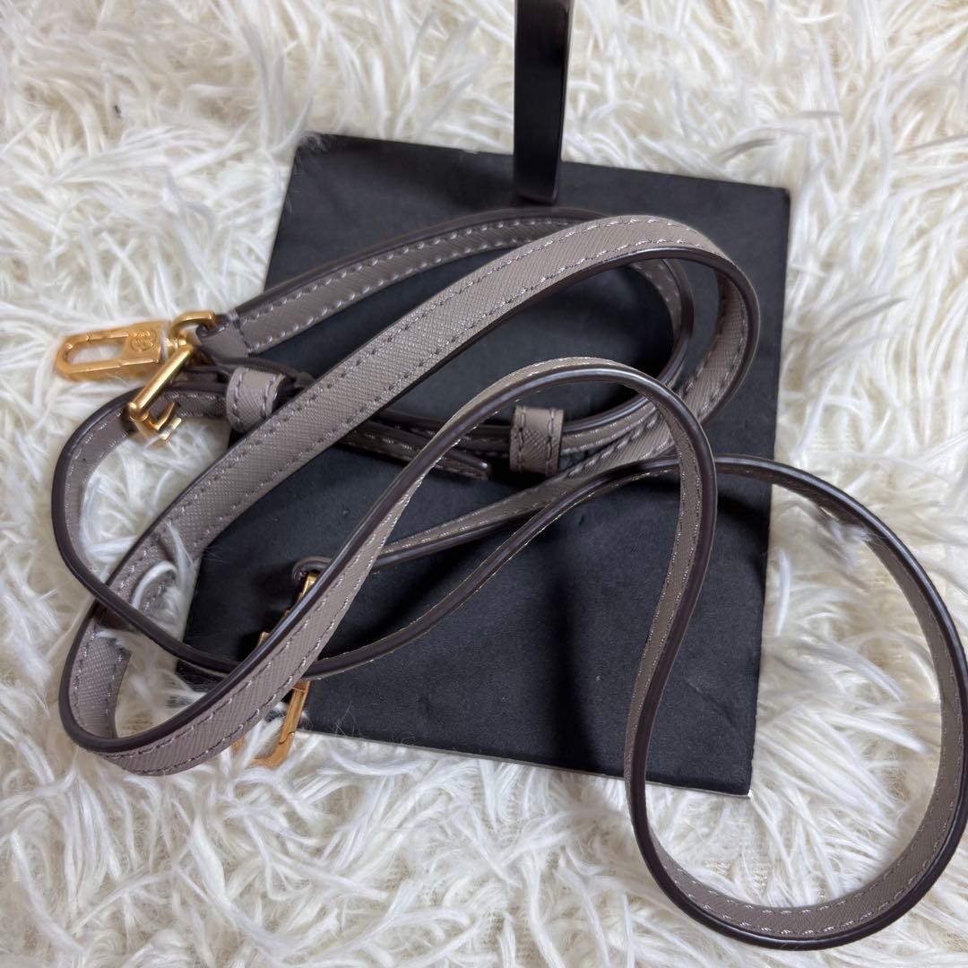 TORY BURCH Robinson Mini Bucket Bag 2way Leather Shoulder Drawstring