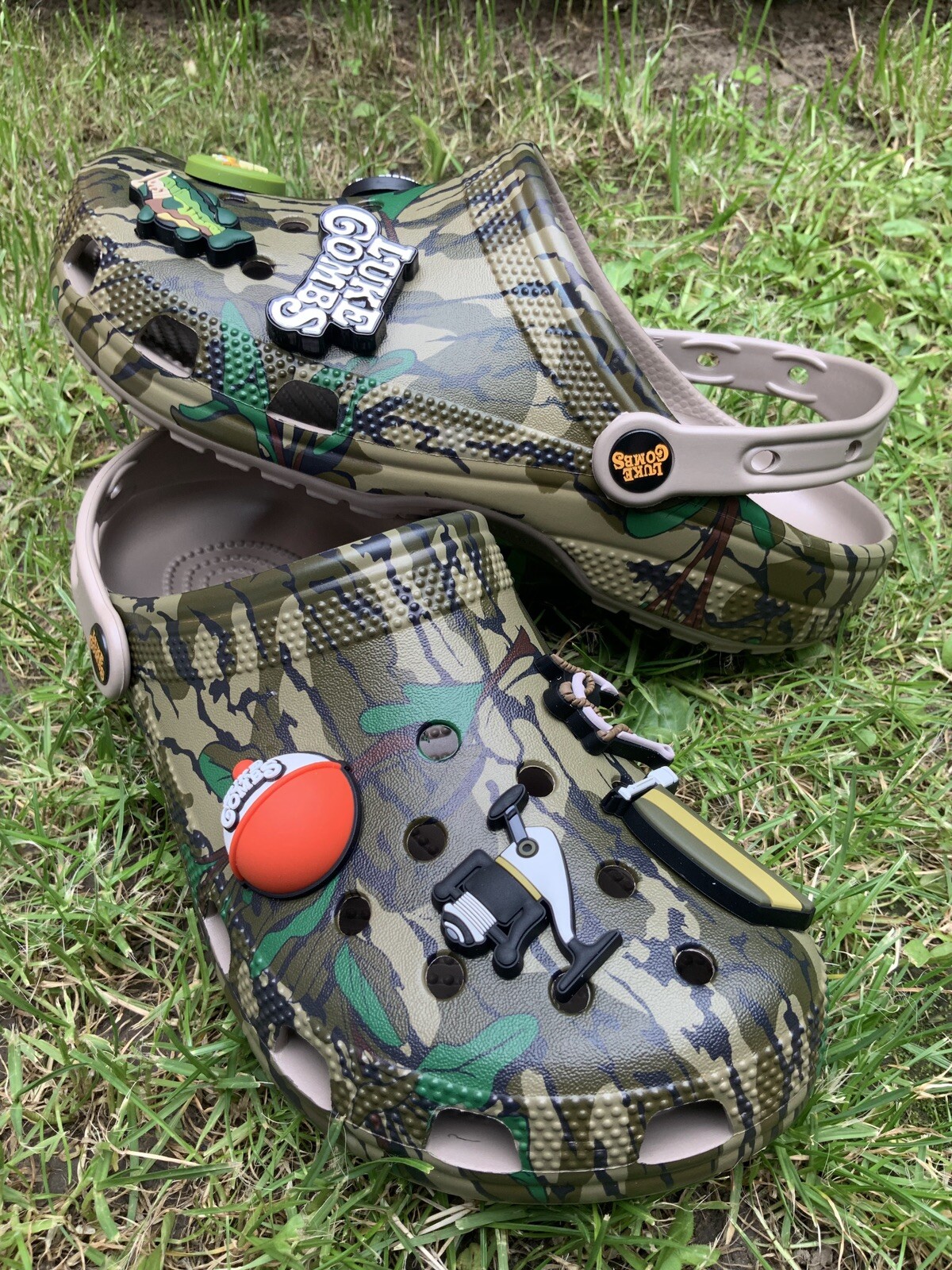 LUKE COMBS CROCS Bootleggers Mossy Oak Camo Unisex Classic Clog Jibbitz US M6 W8