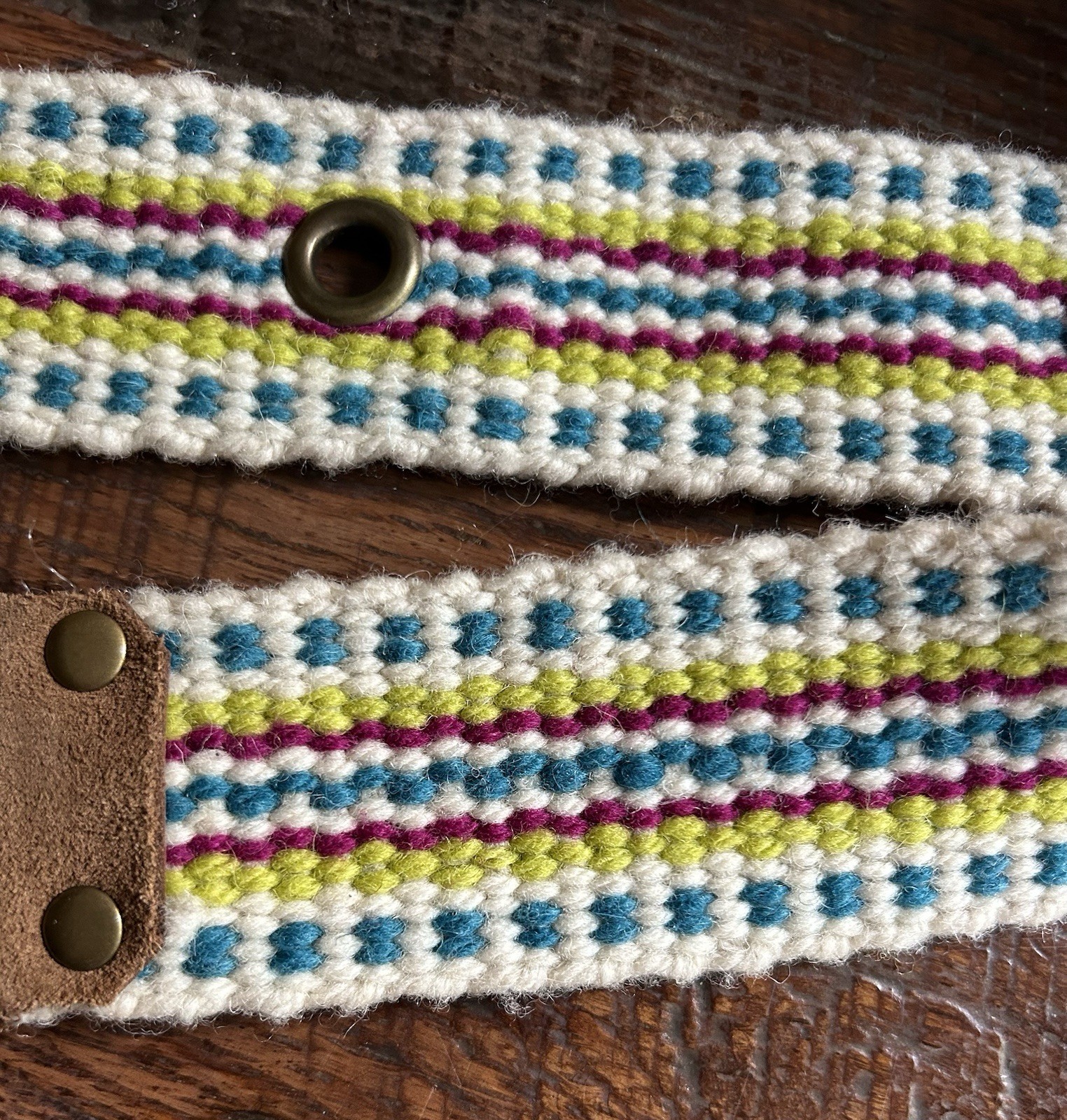Pistil Women’s Belt Wool Size Small Adjustable Boho Multi Colored