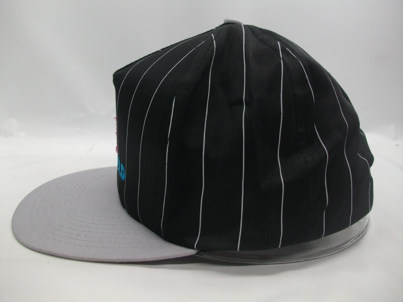 Midfield Oilfield Hat Black Gray Pinstripe Snapback Baseball Cap