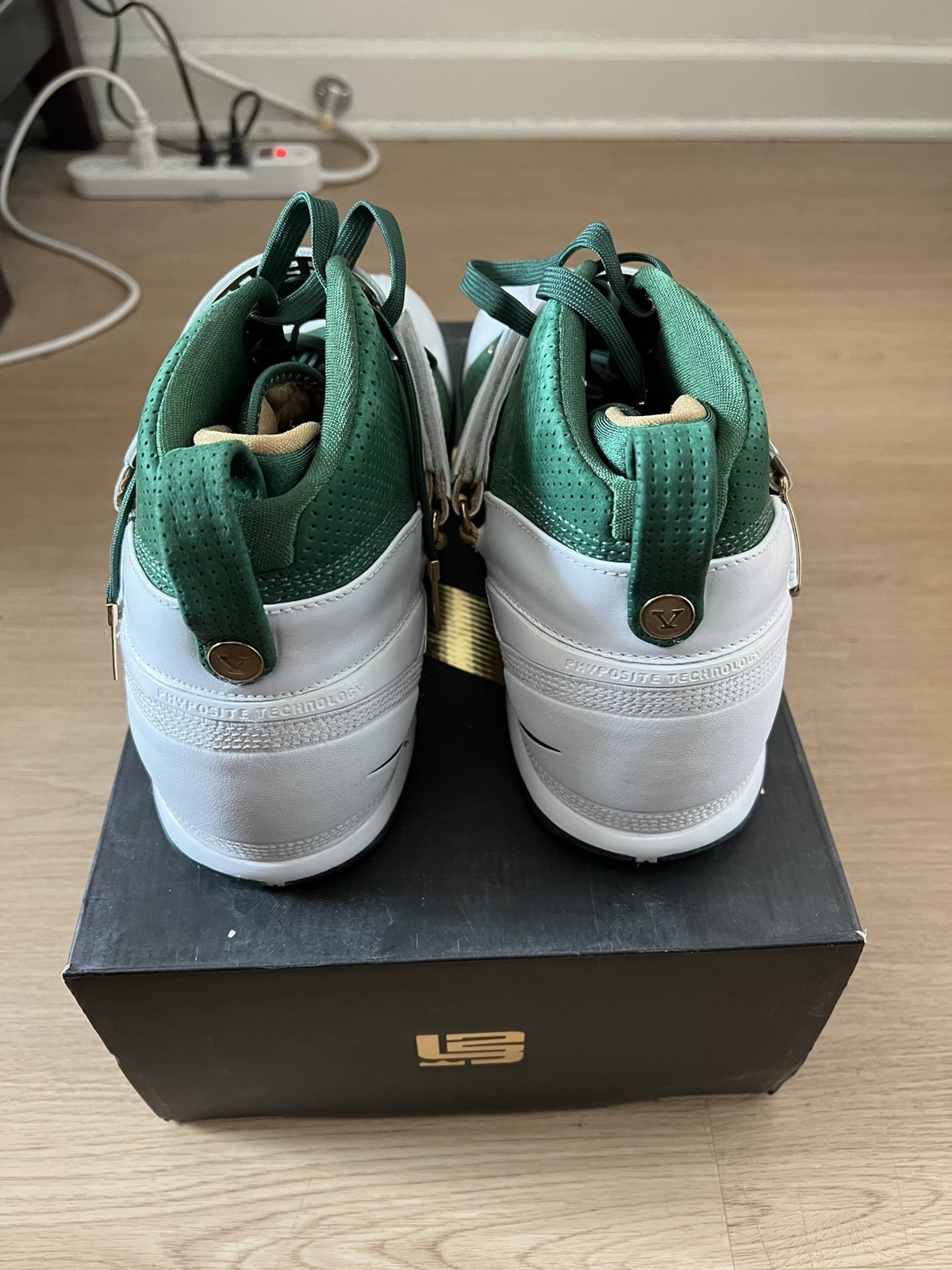 Nike Zoom LeBron 5 Gorge Green Metallic Gold Size 11