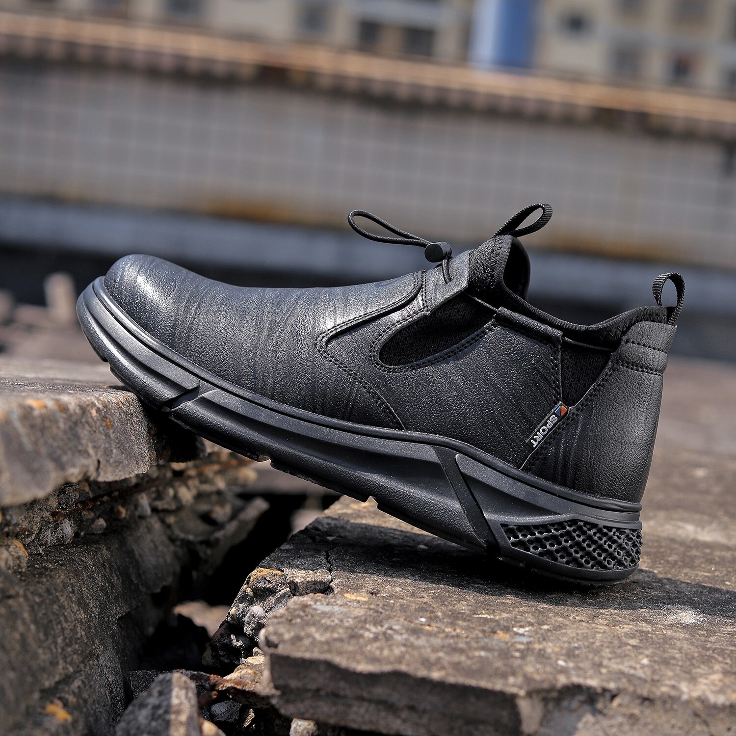 Men Safety Boots Work Indestructible Shoes Steel Toe Protective Boots Anti-smash