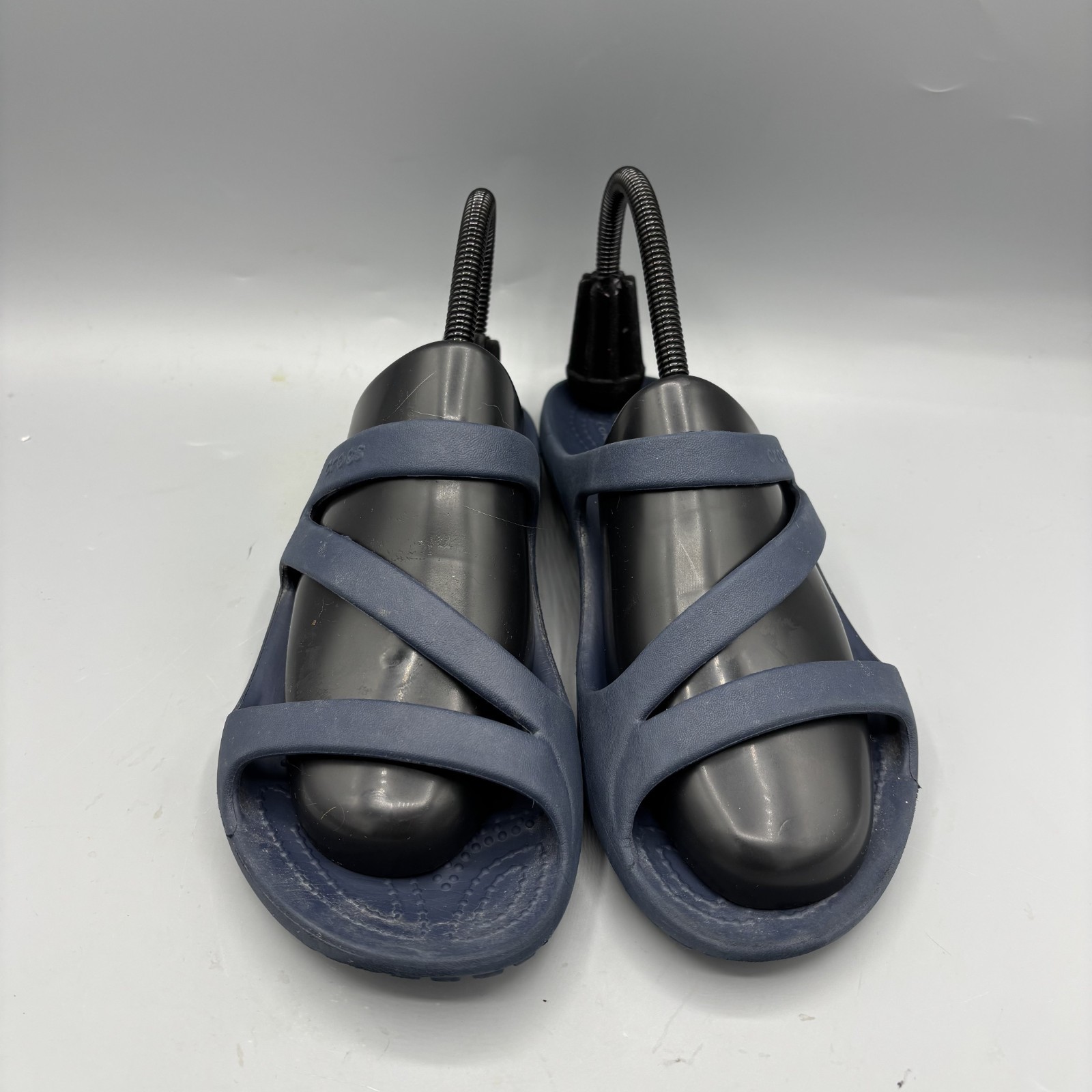 Crocs Kadee II Sandals Slides Navy Blue Women’s Comfort Slip On Sandals Size 6