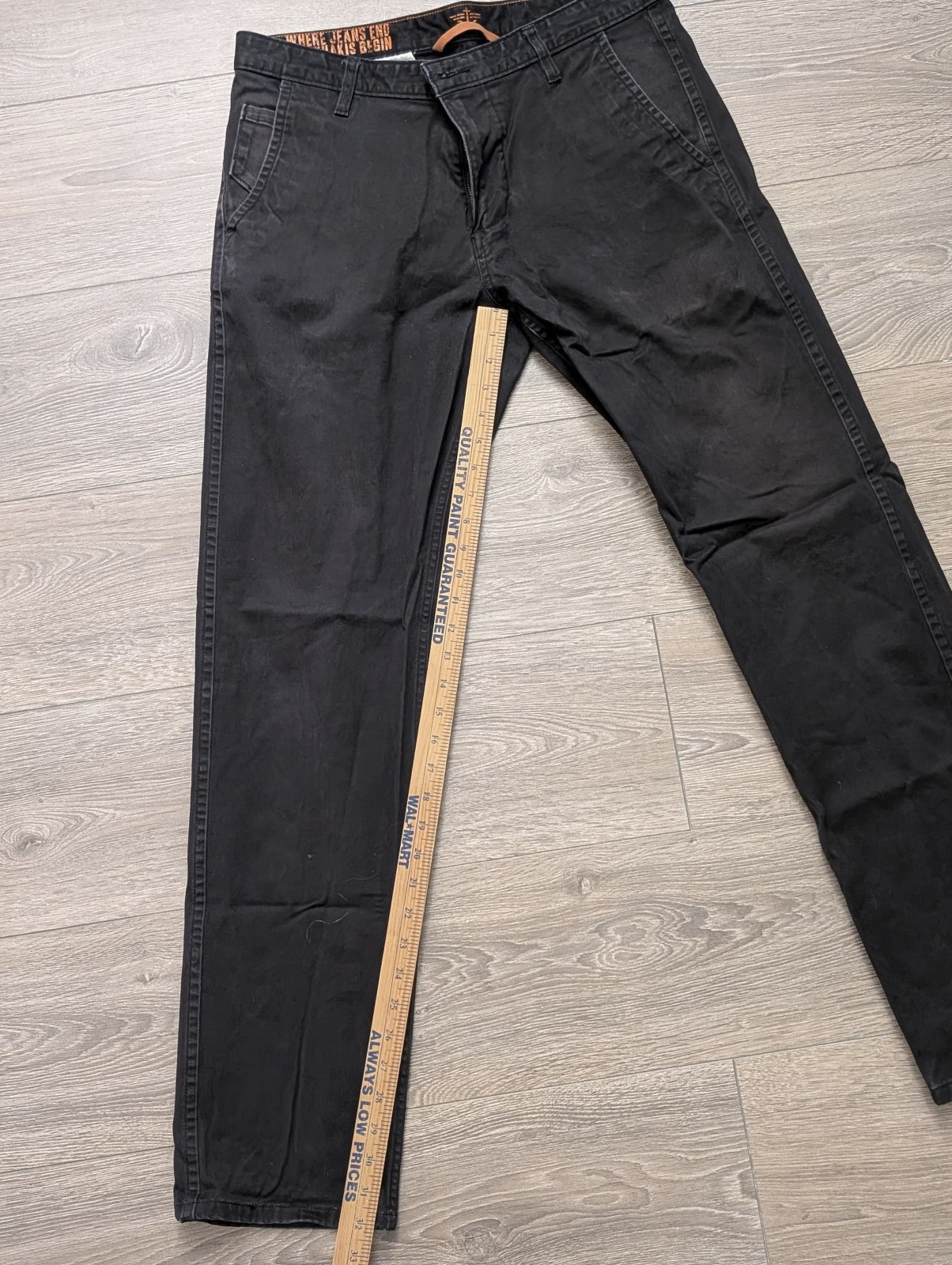 Dockers Alpha Khaki Slim Tapered Black 34 x 34