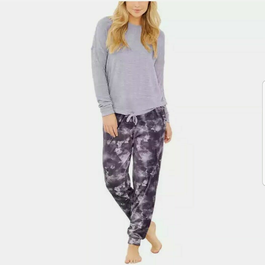 Three Dots 2 Piece Knit Velour Set With Eye Mask E41
