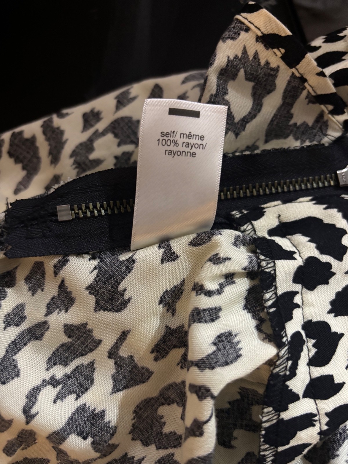 Womens Maurices Cheetah Print Open Pullover Long Sleeve Tie Front Top Size M.