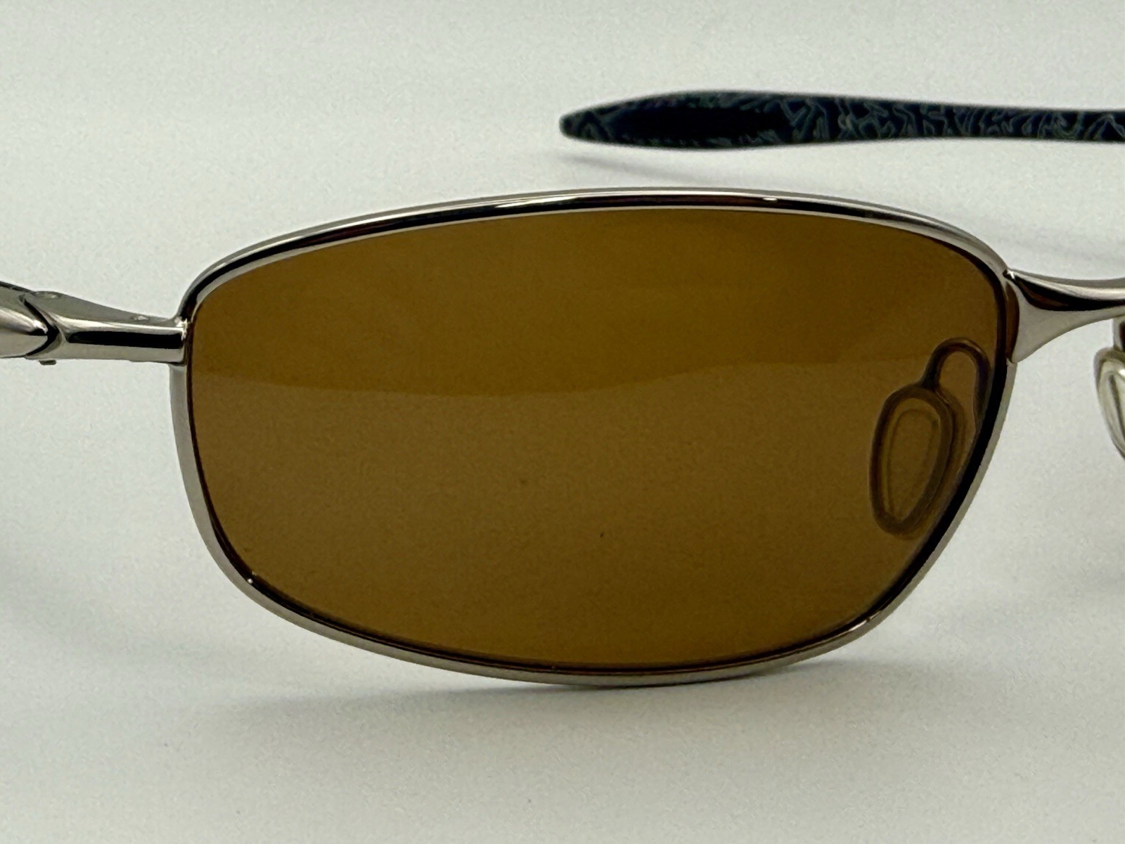 Rare Oakley Square Wire Chrome Bronze Polarized Custom Built w/ Box USA