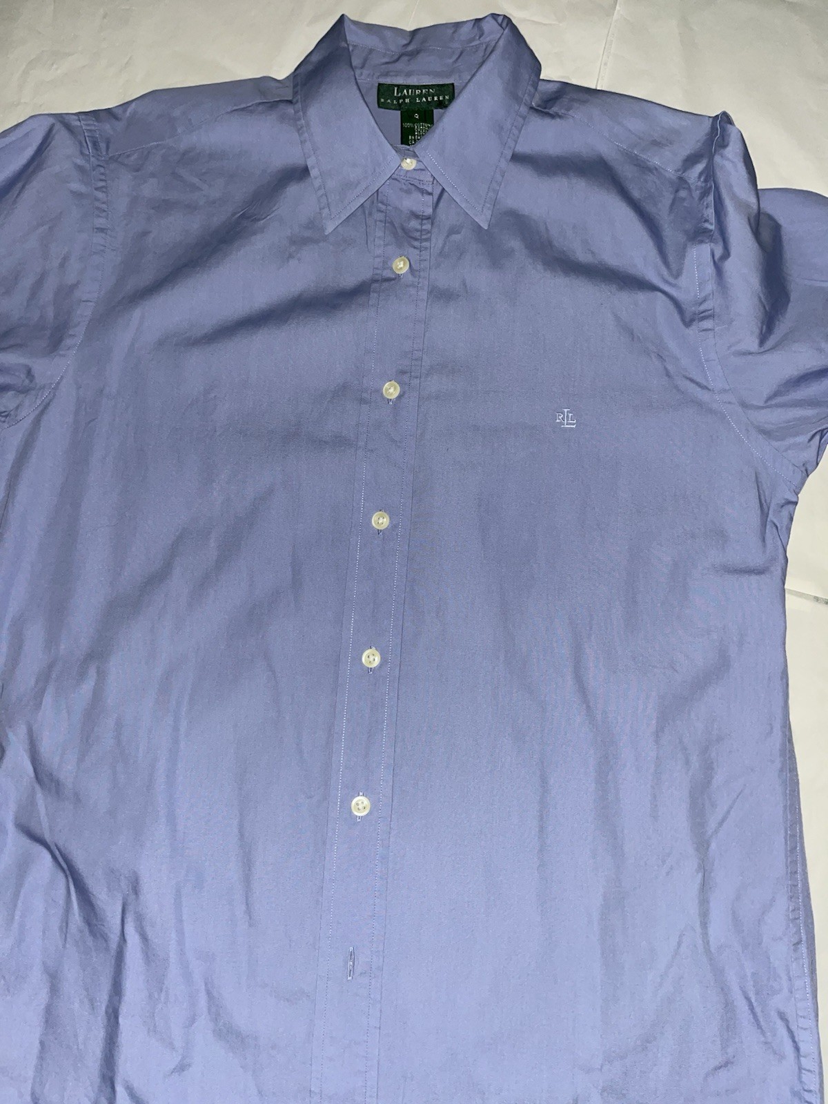 Women’s RALPH LAUREN – Blue – Blouse – 8 – 20”Across