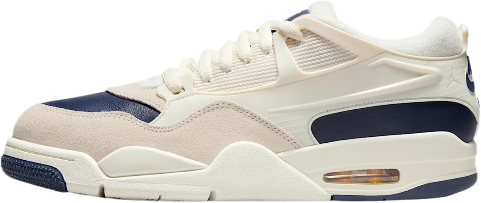 Air Jordan 4 RM Men’s Shoes (Sail/Phantom/University Gold/Midnight Navy) Size 8.