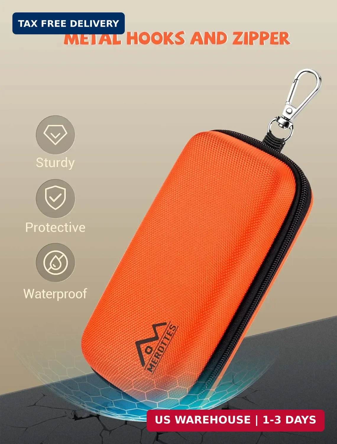Large Double Eyeglasses Case, Shockproof Hard EVA Shell Dual Sunglasses Organize