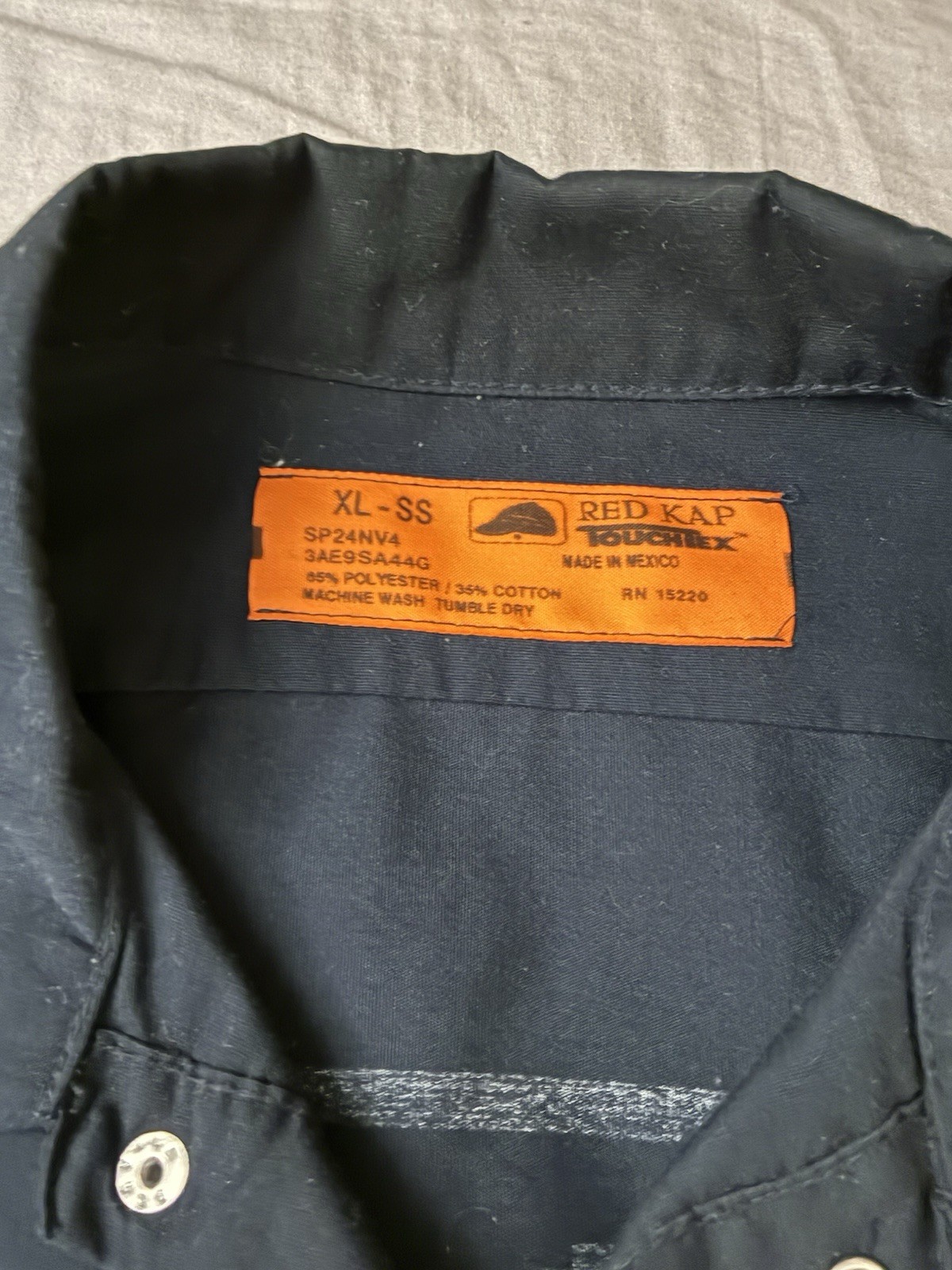 Vintage Nintendo Tech Support Work Shirt Men’s XL Navy Button-Up