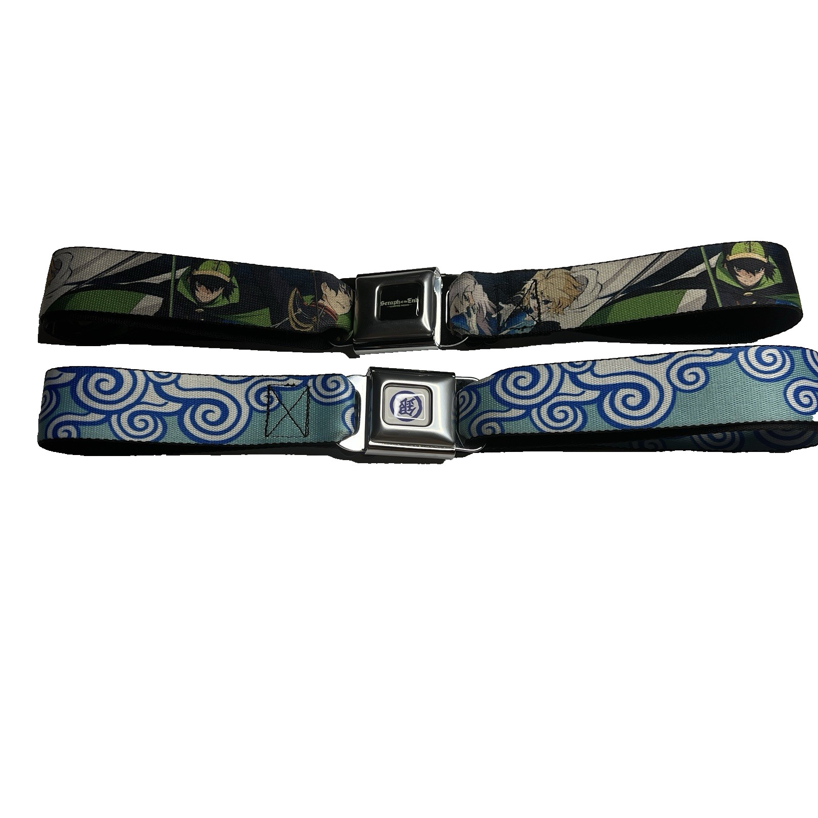 Buckle Down Anime Japanese Animation Seatbelt Belts Lot of 2 24″-38″ Men Women