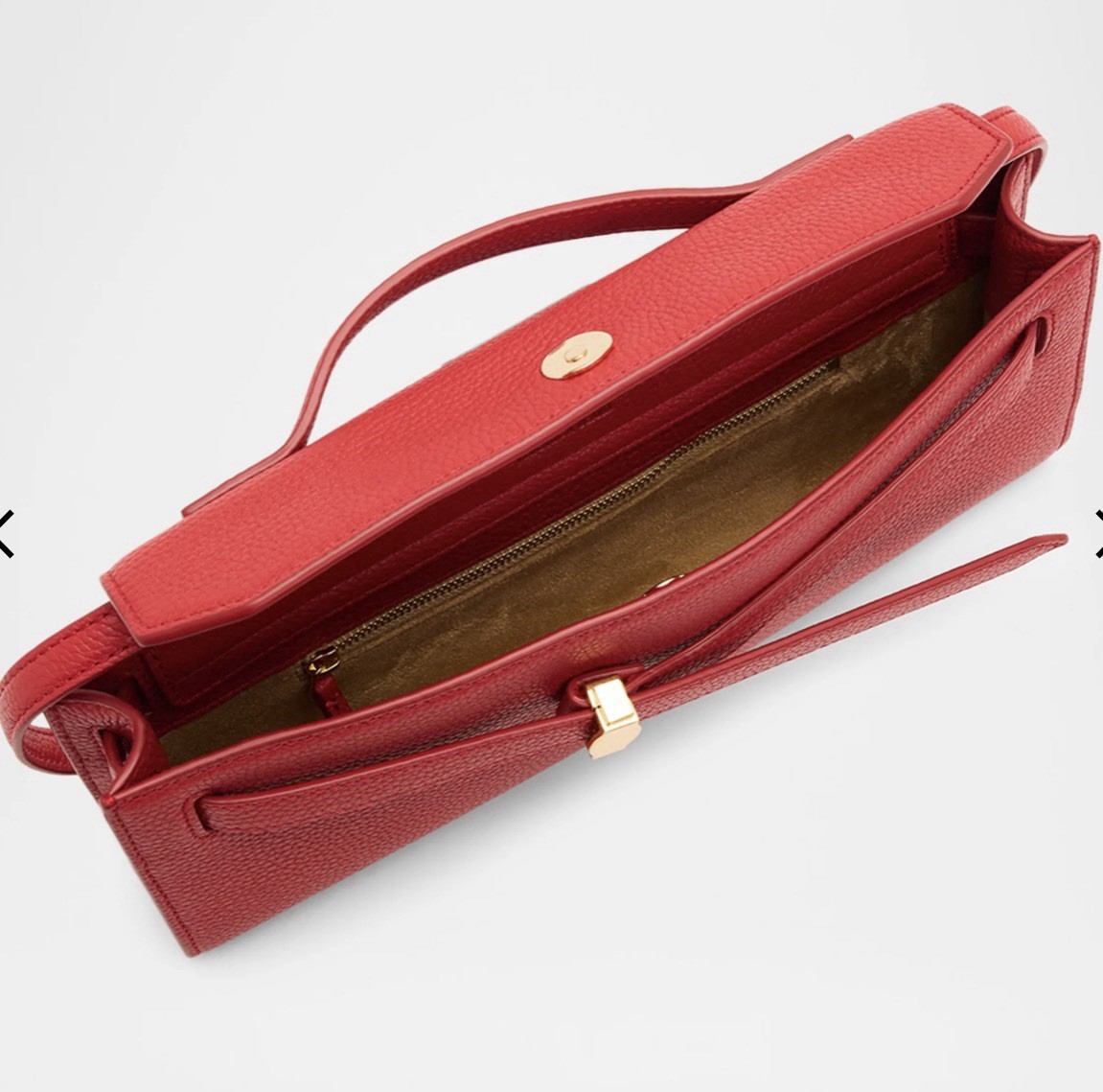 Veronica Beard Dash Clutch Scarlet Red